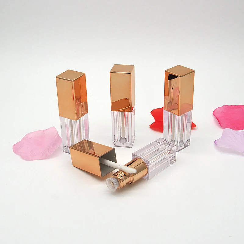 

10/30/50pcs 3ml Empty Lip Gloss Tube DIY Lip Balm Container Square Transparent Refillable Bottles Empty Lipgloss Bottle