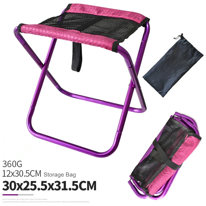 Outdoor Breathable Mesh Foldable Fishing Chair Aluminum Alloy Portable Camping Picnic folding chair