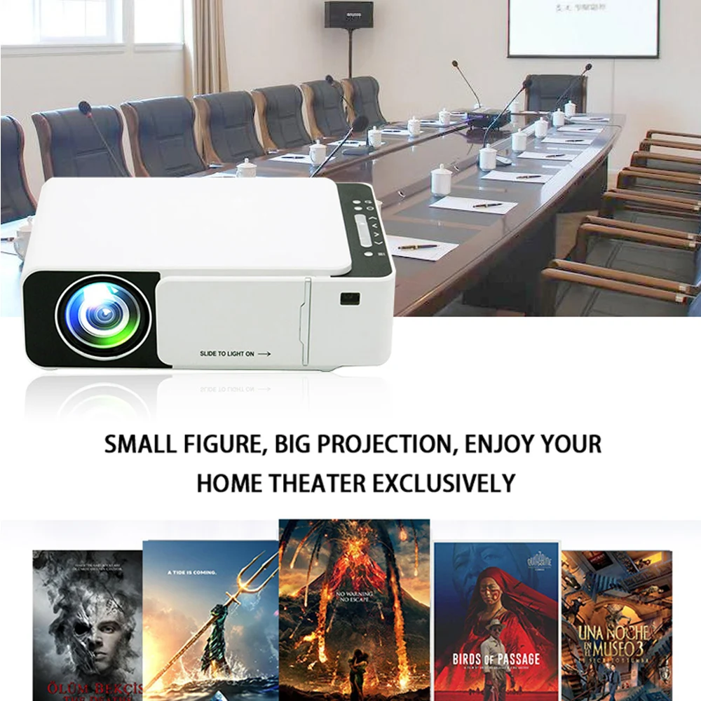 VCHIP ST5 4K Projector Mini Proyector LED projetor For Home Theater Full HD 1080P WiFi TV Portable Media Player проектор mini projector