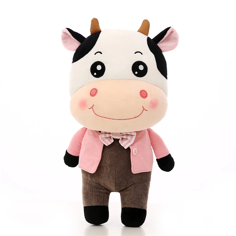 30 см 45 см мягкий плюшевый Каваий игрушка корова молочный скот плюшевые игрушки мягкие набивные куклы, игрушки для детей подарок F58