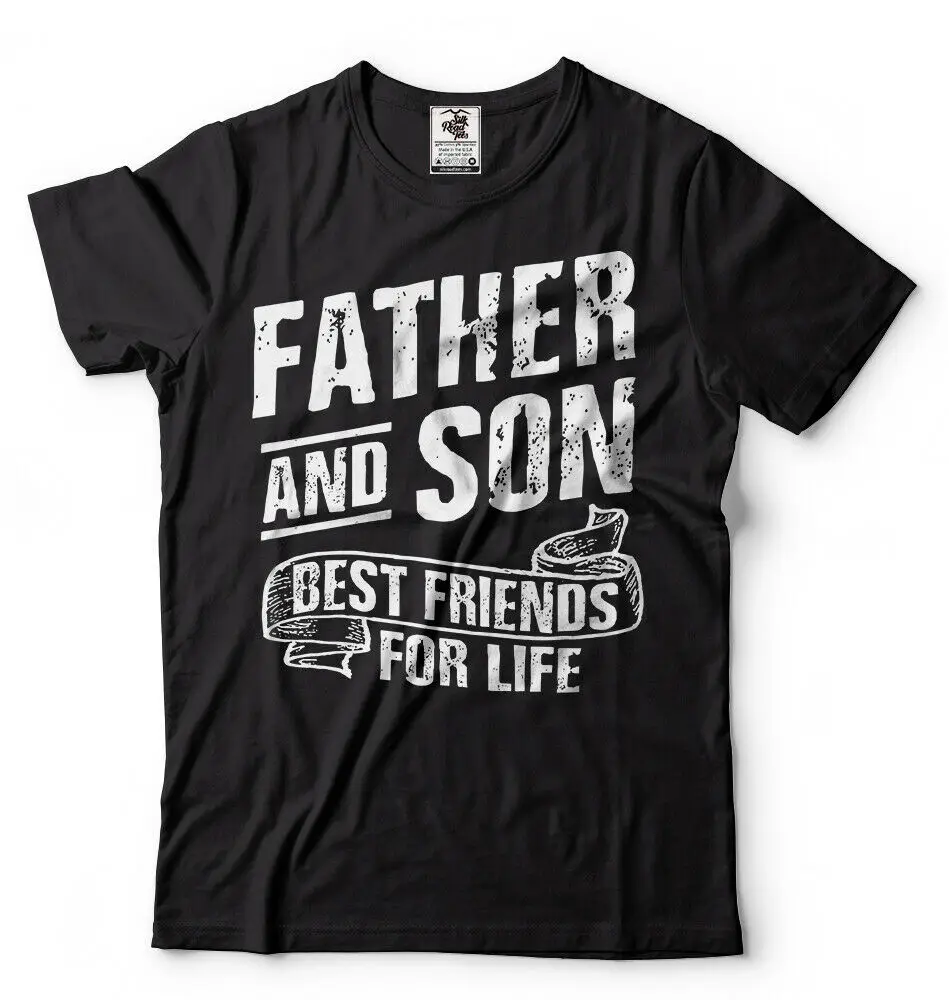 Father'S Day T-Shirt Dad And Son Mens Gift Shirt Tee Fathers Unisex Tees | Мужская одежда