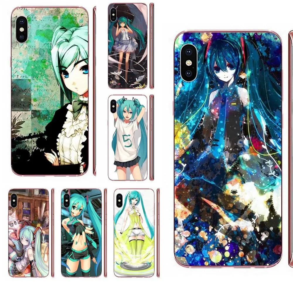 Аниме Hatsune Miku Beauty Girl TPU Capa для Sony Xperia Z Z1 Z2 Z3 Z4 Z5 compact Mini M2 M4 M5 T3 E3 E5 XA XA1 XZ Premium |