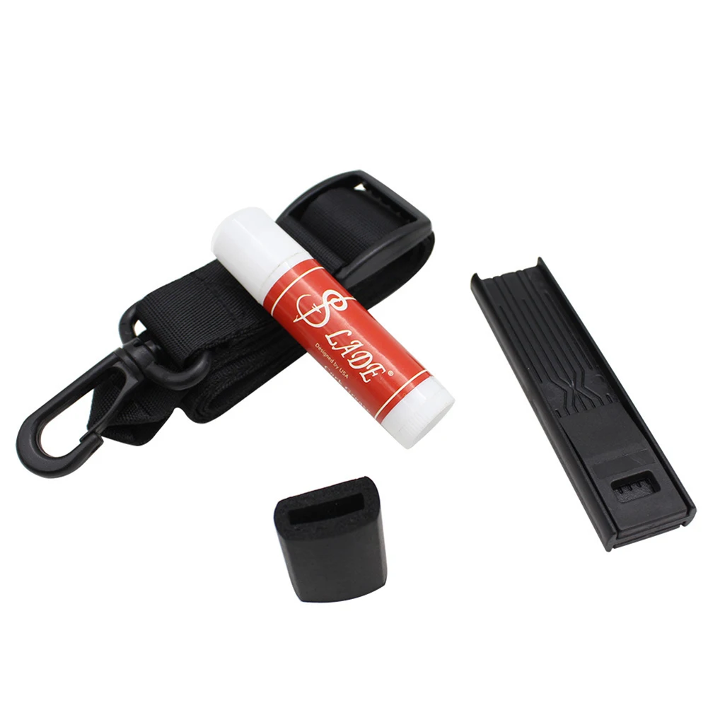 4 в 1 саксофон аксессуары высокого качества нейлоновый шейный ремень+ Премиум пробковая смазка+ подставка для большого пальца+ зажим для саксофона