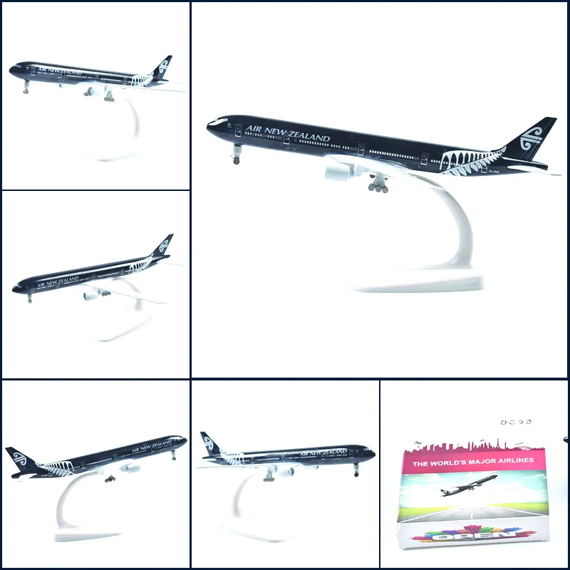 JASON TUTU 20cm Air New Zealand Boeing 777Airplane Model Plane Model Aircraft Diecast Metal 1/300 Scale Planes Drop shipping jason tutu airplane models expo emirates a380 metal diecast aircraft model 1 400 scale boeing plane model drop shipping