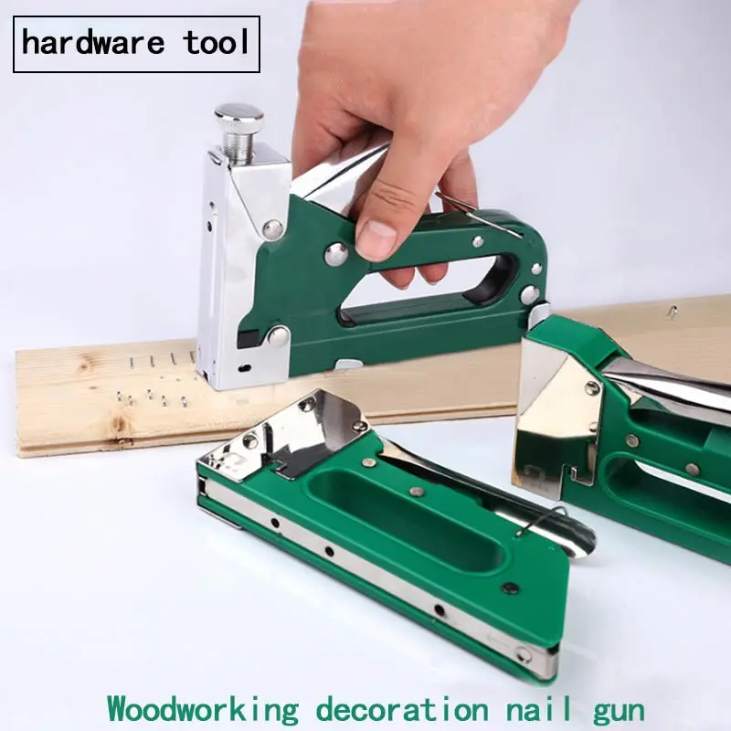 

Hardware Tool Decoration Code Nail Gun Professional Stapler Tool For Woodworking Interior Decoration Woodworking Furniture