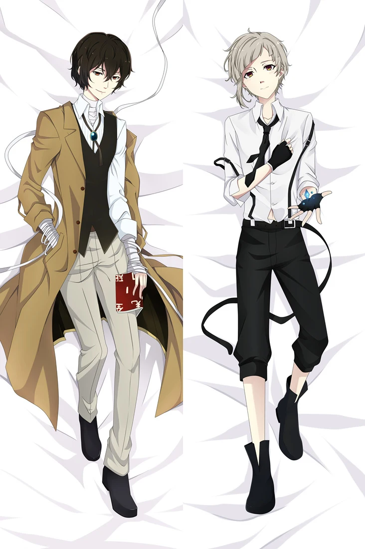 Mxdfafa японского аниме Bungou бродячие собаки Dakimakura обнимающие тела наволочки Atsushi Bungo Осаму дадзай отаку декоративная наволочка - Цвет: K