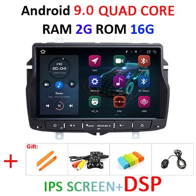 4 г+ 64 г 8 ядерный Android 9 автомобильный мультимедийный плеер dvd gps навигация Авторадио для Lada/vesta автомобильный Радио стерео obd2 dvr dsp AUX USB - Цвет: 2G 16G IPS dsp
