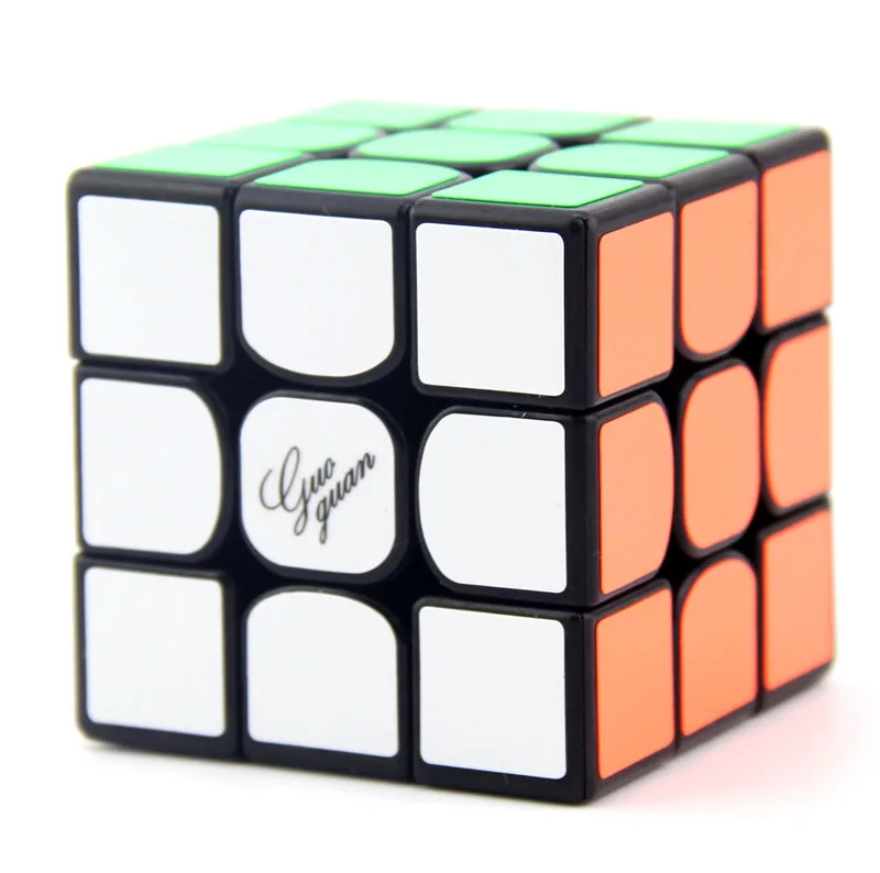 

Demon State Crown Month Xiao Three Layer Rubik's Cube Black And White with Pattern Science Educational 3-Order Beginner Game Rub