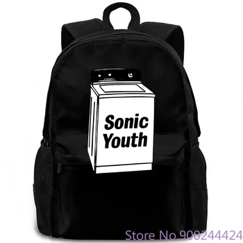 

SONIC YOUTH - Washing Machine - Official Men's Blue Printed Boys Funny backpack
