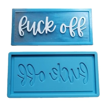 

DIY Crafts Doorplate Door Signs Casting Silicone Mould Hanging Tags Decorations Making Tool Epoxy Resin Mold
