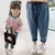 Baby Girl Jeans Graffiti Pattern Jeans Girls Casual Style Kid Jeans Весна Осень Джинсовая Одежда для девочек