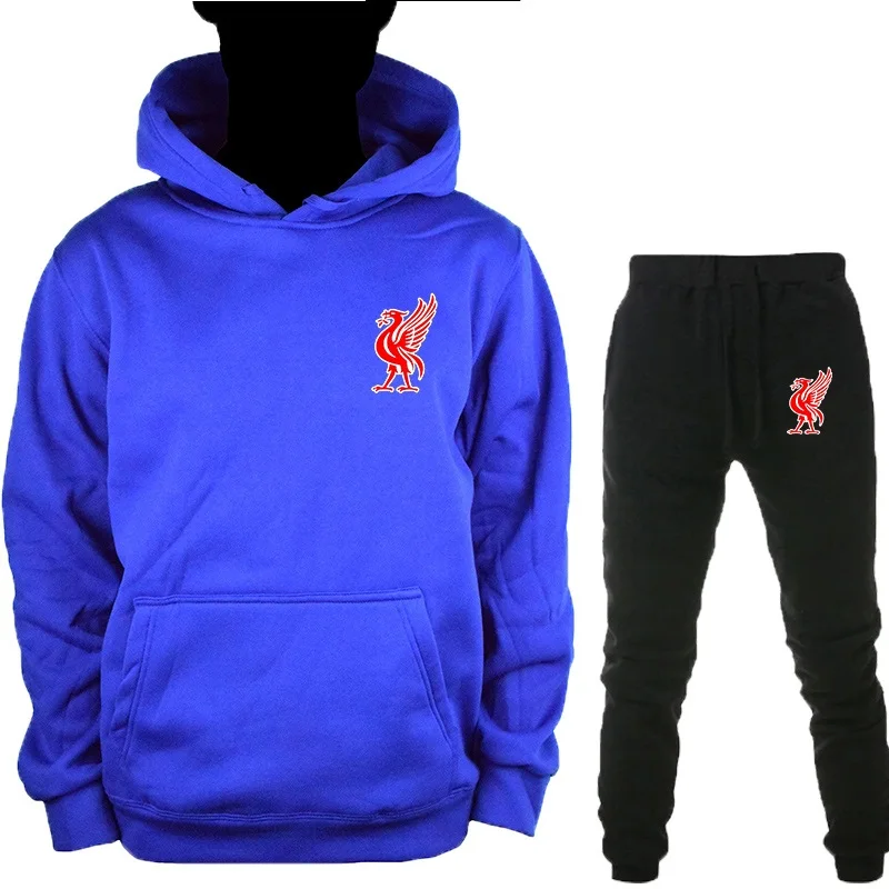 Mo Salah/толстовка с капюшоном с надписью «You'll Never Walk Alone Never Give Up Liverpool», толстовка с капюшоном, Лига Чемпионов, финал, Мадрид, хлопковые толстовки - Цвет: Blue-HeiK