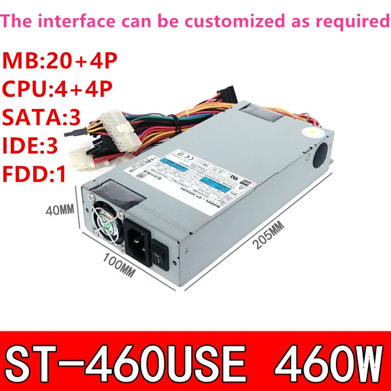 

Новый оригинальный блок питания для Seventeam IPC Standard 1U 460 Вт, импульсный источник питания