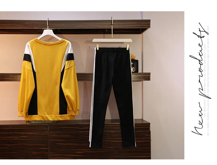 Большой плюс размер 5XL женский спортивный костюм футболка+ эластичные штаны комплект из двух предметов Топ и штаны, спортивный костюм, комплект одежды