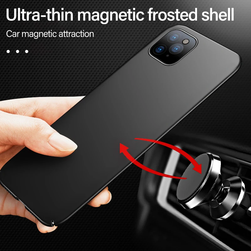 Ultra-thin Magnetic Hard Matte PC Phone Case For iPhone 12 11 Pro max SE XSmax XR XS X 8 7 6 Plus Frosted Protection Cover Shell Ultra-thin Magnetic Hard Matte PC Phone Case For iPhone 12 11 Pro max SE XSmax XR XS X 8 7 6 Plus Frosted Protection Cover Shell