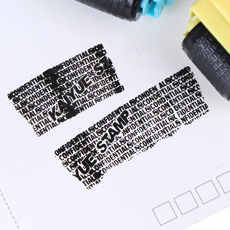 

Identity Theft Protection Privacy Security Stamp DIY Suppliers Hide ID Protect Roller Guard
