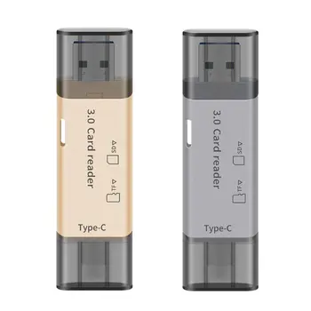 

2in1 USB 3.0 Type C Dual Slot High Speed Adapter Micro SD TF SD Memory Card Reader For PC Laptop Computer Mobile Phone Tablet