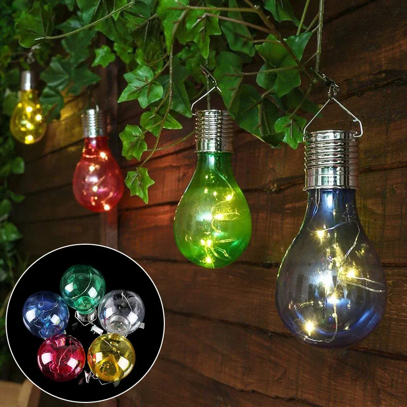 Solar Power LED Light Bulb Lamp Hanging Decoration Durable For Camping Outdoor Garden WHShopping | Спорт и развлечения