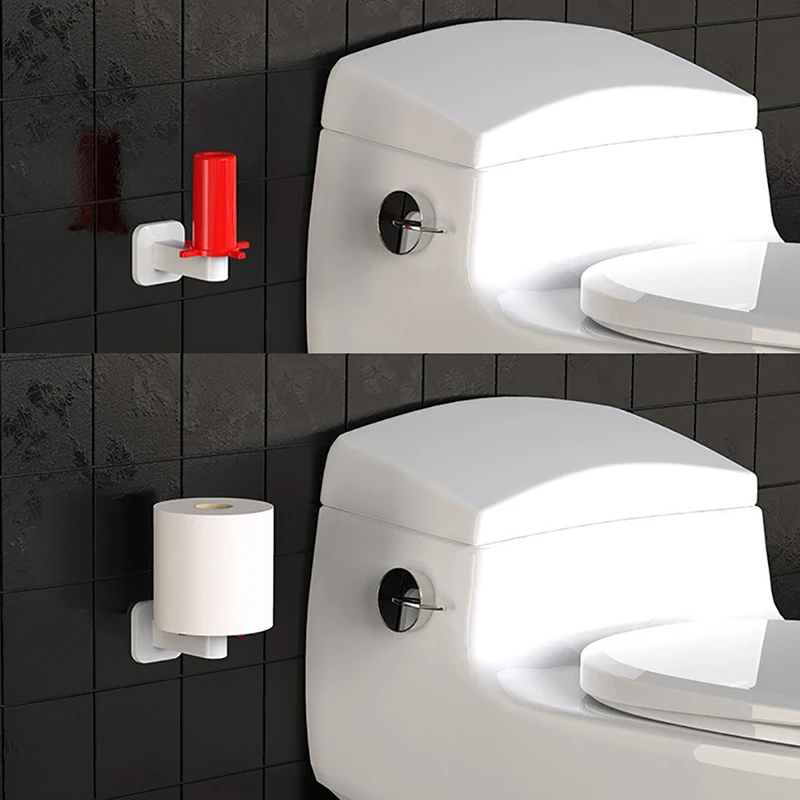 Wall Mount Paper Towel Holder Adhesive No Drilling Tissue Paper Towel Roll Holder for Kitchen Bathroom Toilet Paper Dispenser