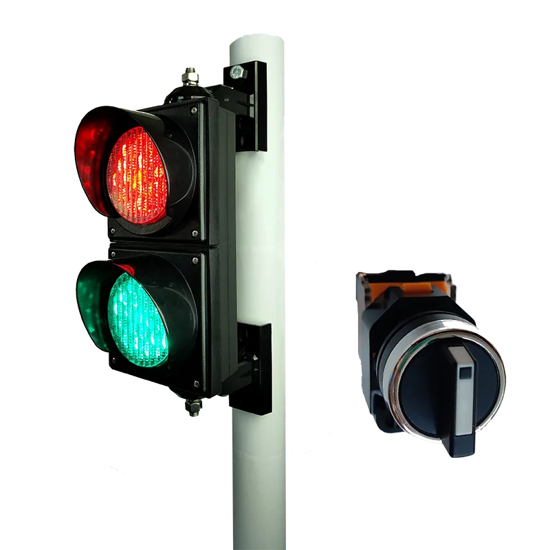 Mini Manual Control 100mm Led Traffic Light Lamp Red Green Traffic