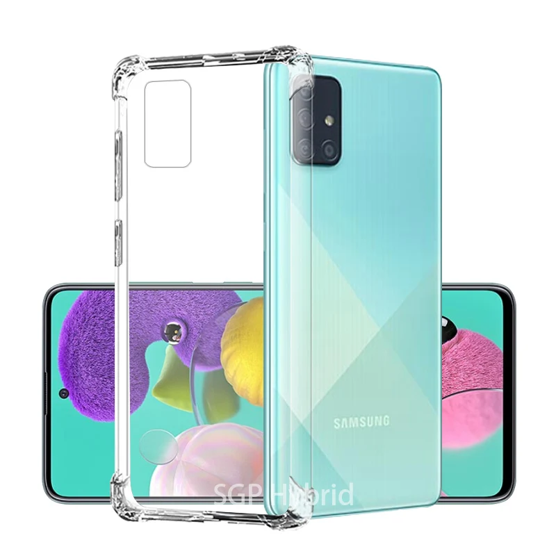 Силиконовый Прозрачный ударопрочный чехол из ТПУ для Samsung Galaxy A10 A20 A30 A40 A50 A60 A70 A80 A90