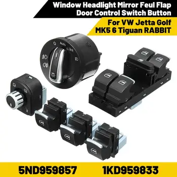 

Electric Window Headlight Mirror Feul Flap Door Control Switch Button for VW Jetta Golf MK5 6 Tiguan RABBIT 5ND959857 1KD959833