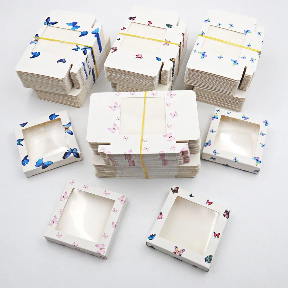 wholesale paper eyelash packaging Carton Paper Packing Box for 25mm long EyeLash Wholesale Bulk Cheap Pretty Lashes Storage | Красота и