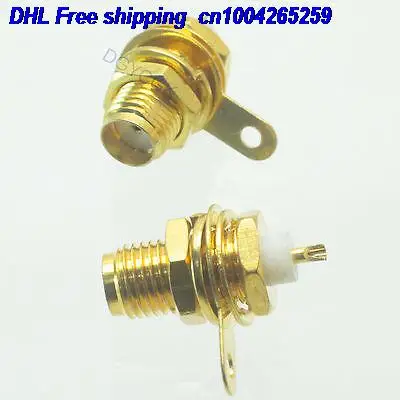 DHL 200 шт. внутренний разъем SMA bulkhead PTFE припой чашка на бортике прямой F разъем 22ds