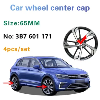 

4x 65mm Car Wheel Center Accessories Hub Cap For VW Golf 6 7 Jetta Passat B5 B5.5 B6 B7 CC Touran Tiguan Beetle Sharan Scirocco