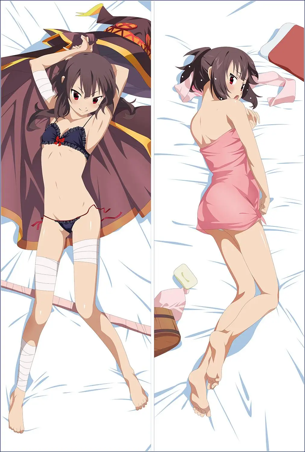 Аниме KonoSuba Aqua Dakimakura Обложка персонажи Kono Subarashii Sekai ni Shukufuku o! Чехол Подушка Megumin