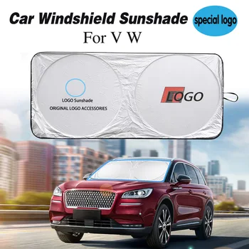 

Car logo parasol coche auto R emblem windshield sunshade cover front window sun shade protector sunlight block visor new for V W