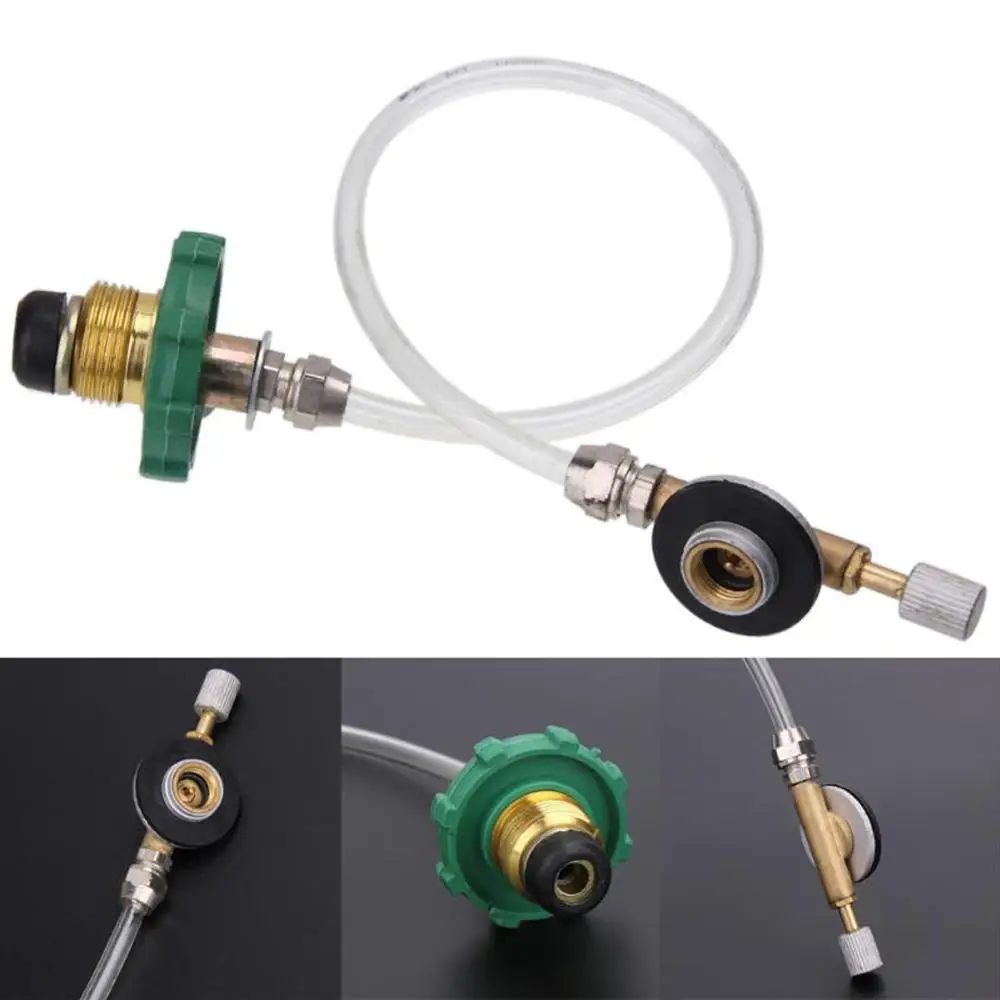 

Camping Propane LP Gas Refill Adapter Flat Cylinder Tank Coupler Valve Tool Part