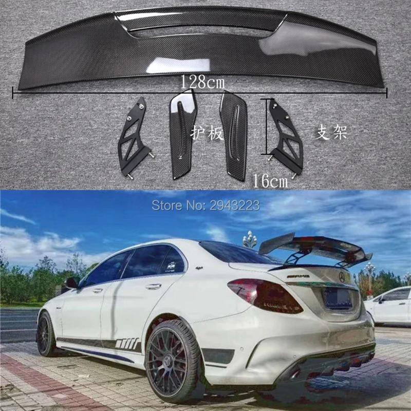 

Universal MAD Style Carbon Fiber Rear Trunk Spoiler Wing For Benz C-Class W205 C63 C180 C200 C220 C250 2015 2016 4-Door