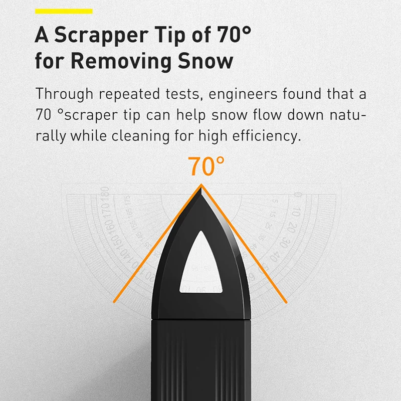 Baseus Ice Scraper Snow Removal Car Windshield Window Snow Cleaning Scraping Tool TPU Auto Ice Breaker Shovel windshield shovel