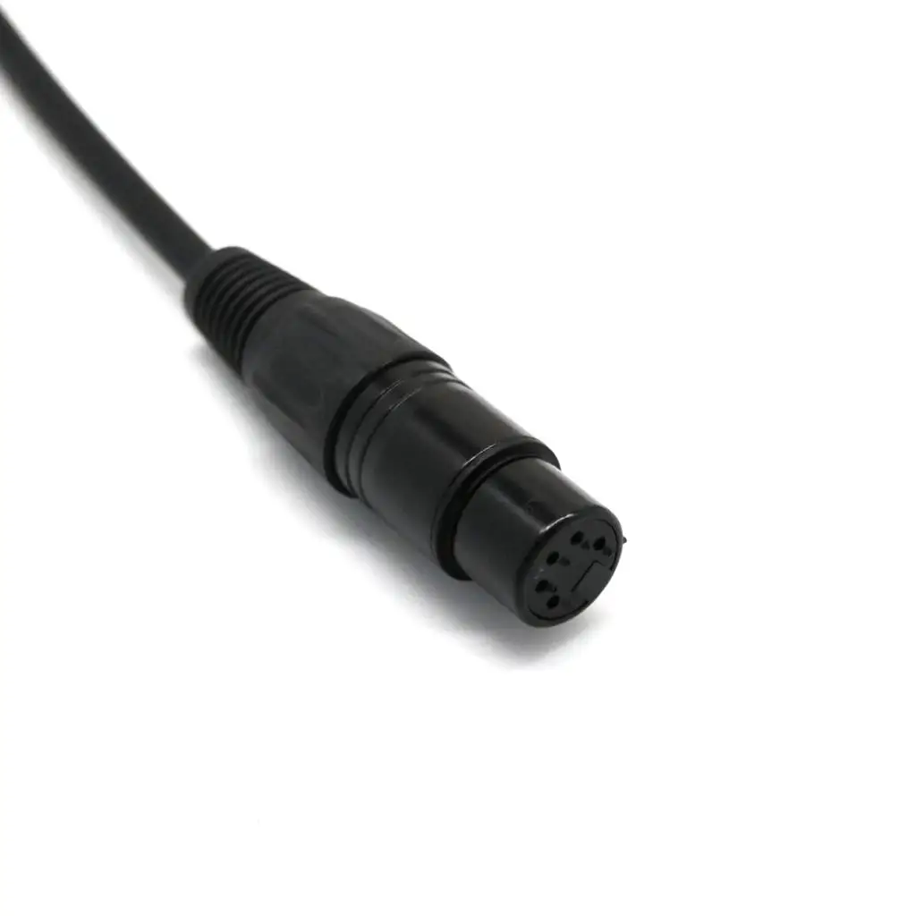 5-Pin Female to 3-Pin Male XLR Turnaround DMX Adapter Balanced Cable Controller Wire