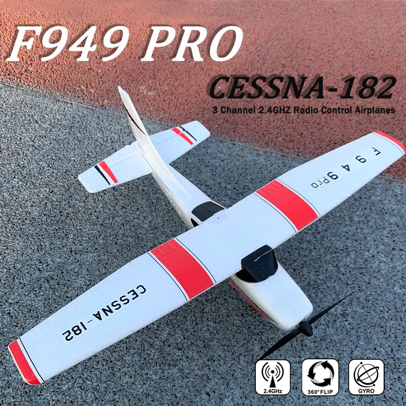 2022 Новинка F949 Pro версия 2 4G 3Ch RC самолет 3D/6G самолёт с неподвижным крылом CESSNA182