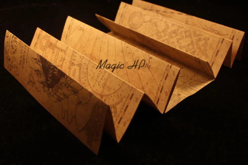 Коллекционная мини карта Marauder ретро пергамента подарки костюм на хэллоуин