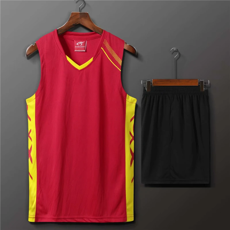 Men Women Volleyball Jersey 2 Pcs Vest+Shorts Competition Running Kits Track and field Sportswear Jogging Basketball Uniform