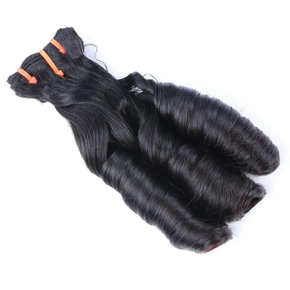 HJ Weave beauty 12A Funmi двойные нарисованные бразильские волосы, волнистые пряди, весенние кудрявые необработанные человеческие волосы, натуральный цвет