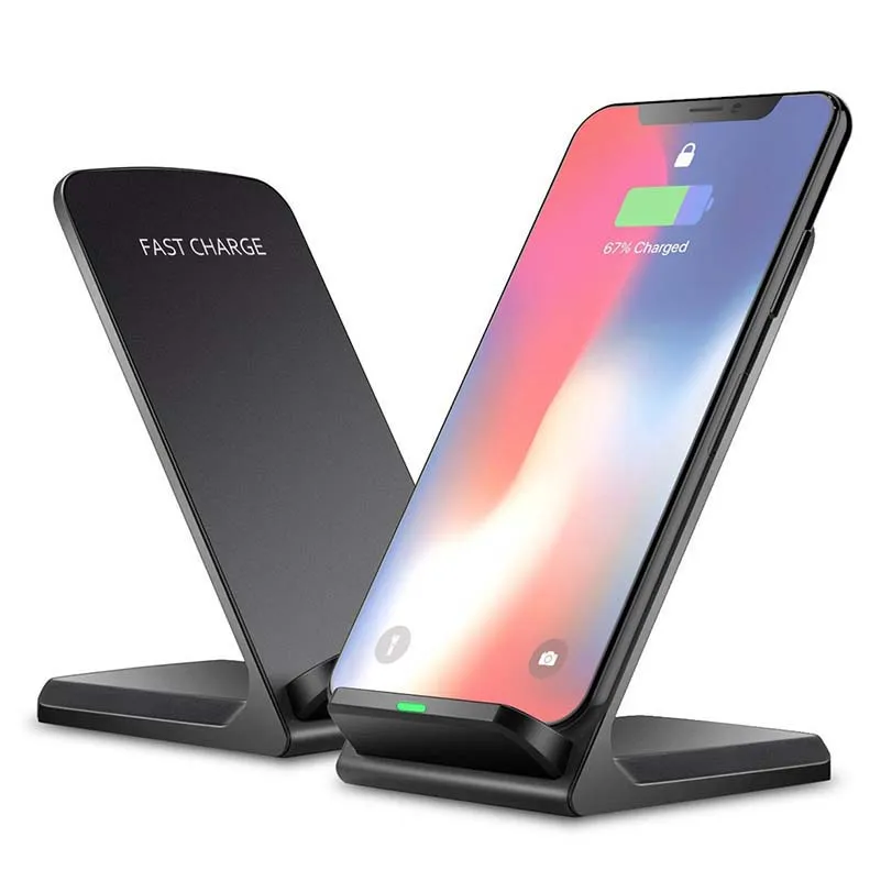 Беспроводное зарядное устройство Qi 10 Вт для iPhone XS Max XR X 8 Samsung note 9 Xiaomi mix 2s док