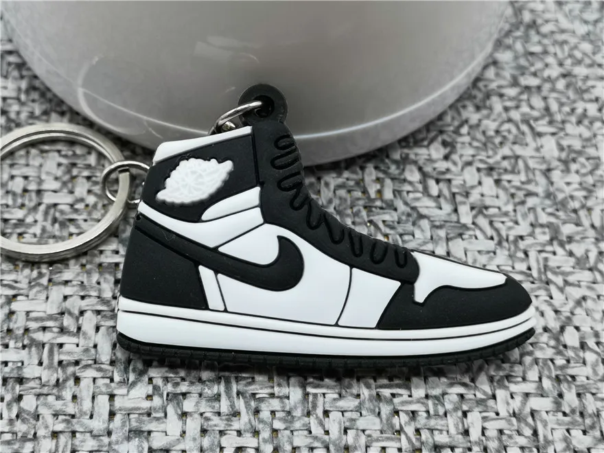 Симпатичный мини Jordan 1 обуви брелок Для мужчин Для женщин малыш Jordan брелок в подарок Air Ретро баскетбольные брелок-кроссовок для ключей ключ держатель Porte Clef - Цвет: 306