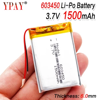 

1/2/4 Pieces 3.7V Lithium Ion Polymer 603450 1200mAh Battery Replacement 3.7 Volt Rechargeable Lipo Li-polymer Cells Bateria