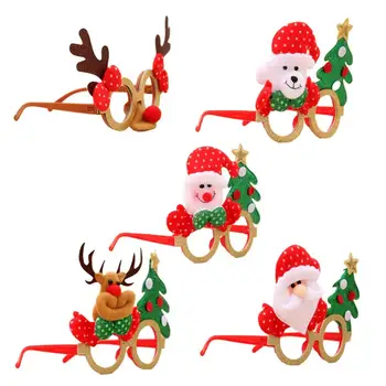 

Christmas Eyeglasses Party Decorations Adult Children's Toys Santa Snowman Antler Glasses Christmas Xmas Decor Holiday Dress Up