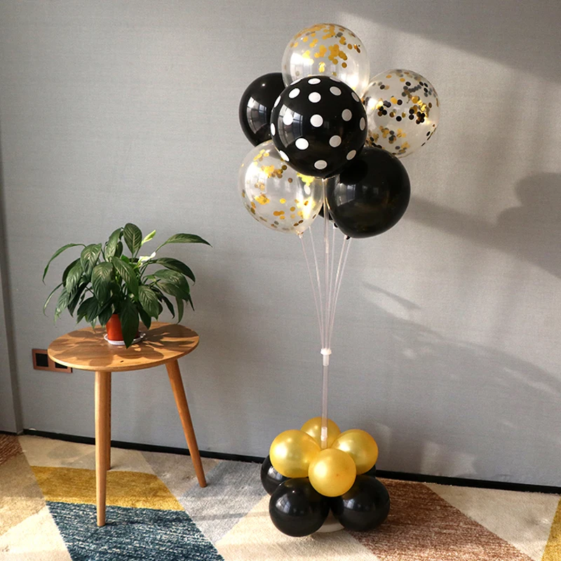 

Sturdy Durable with Base 1M/1.3 M/1.6M Birthday Balloon Plunger Festival Balloon Base Actual Transparent Wedding Decoration