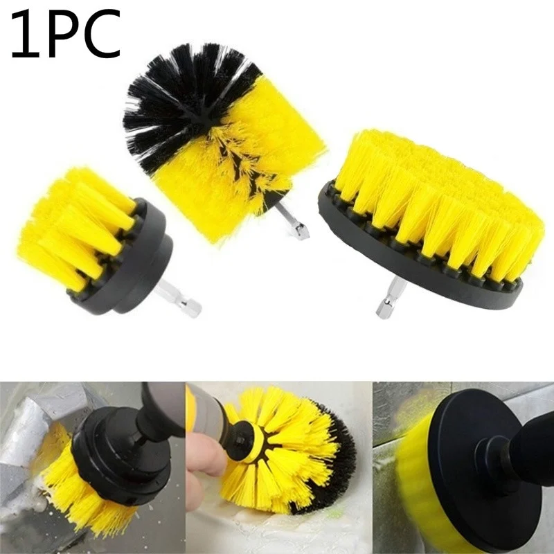 Drill Bristle Scrubber Brush Full Power Cleaning Tools Scrubber Car Tires Home Turbo Scrub Carpet Glass Auto Care Cleaning Tools