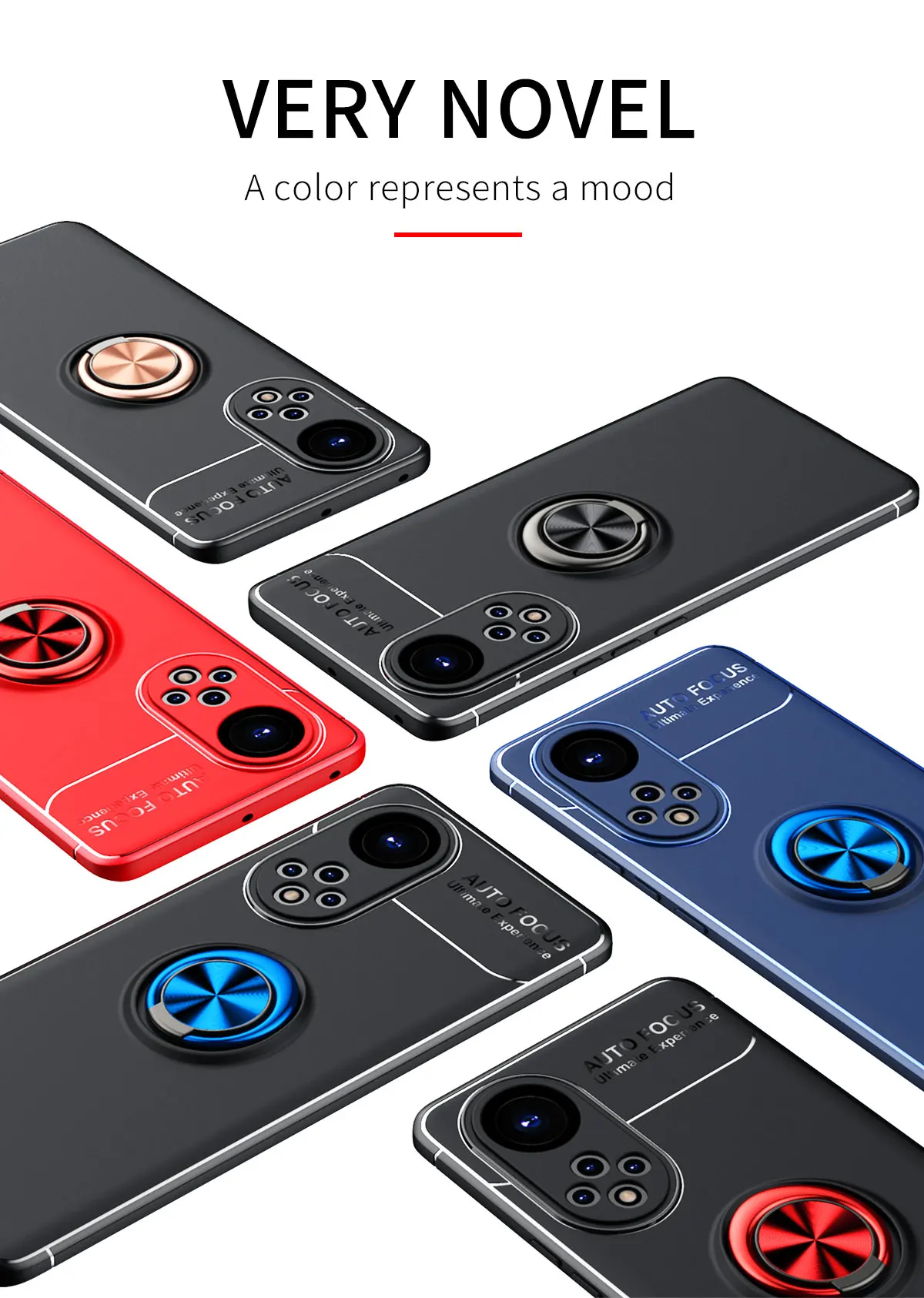 Shockproof Phone Case For Honor 50 Pro SE Paly5t Luxury Car Magnetic Ring Stand Back Cover For Huawei P50 P40 Pro Nova 8 Funda