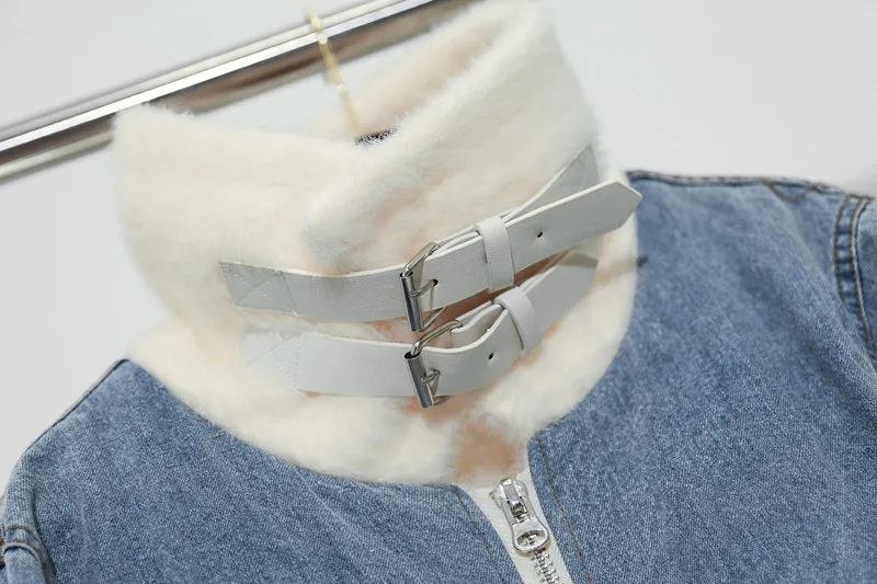 Новая Осенняя женская зимняя джинсовая куртка теплый плотный бархатный джинсовый женский жакет в стиле кэжуал Базовая верхняя одежда Короткие топы Плюс Размер S773