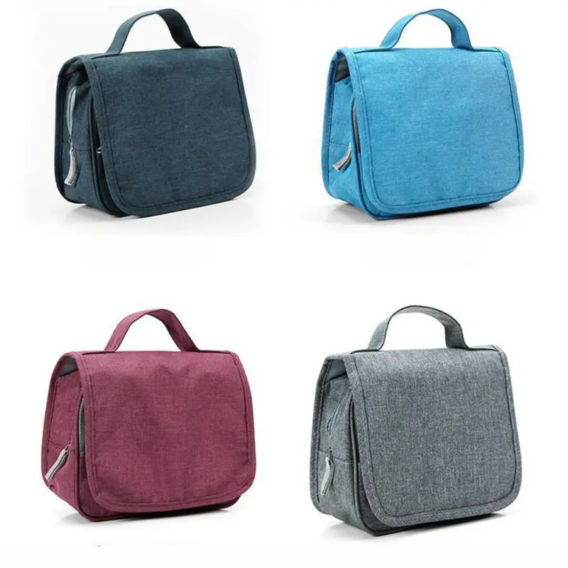 New Large Capacity Cosmetic Storage Bag Polyester Multifunction Travel Portable Cosmetic Bag Hanging Organizer Toiletry Pouch