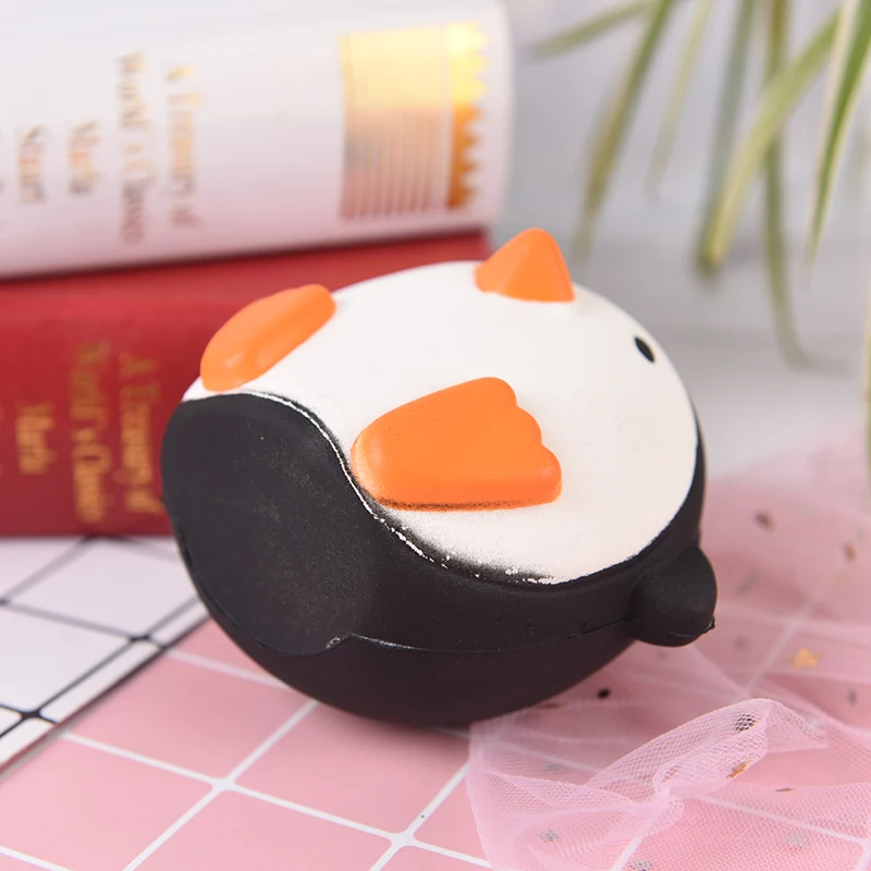 12cm Kawaii Animals Penguin Autism Mood Squeeze Relief Ball Health Care Braces Supports Anti Stress Face Reliever Hand Massage