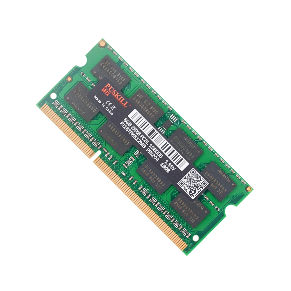 PUSKILL SODIMM DDR3L 2 ГБ/4 ГБ/8 ГБ 10600 1333 12800 1600 для ноутбука оперативная память